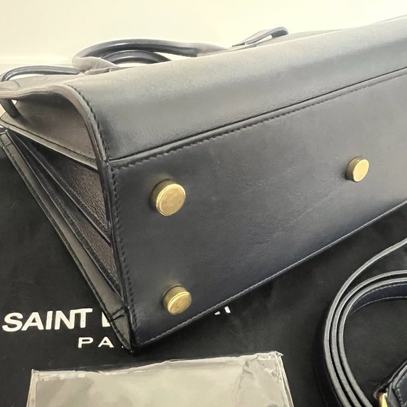 Saint laurent navy baby sac de jour bag - Picture 6 of 8